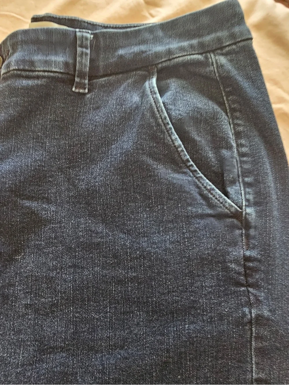 Womens Navy Jeans - Flared with pockets. Lane Bryant Size 18.